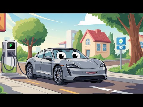 Видео: Мультики про машинки - Как работает электромобиль - Познавательный мультфильм для детей
