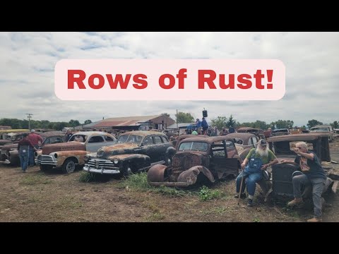 Видео: ОГРОМНЫЙ аукцион по продаже старых автомобилей на берегу озера Оклахома! Экскурсия по автомобилям...