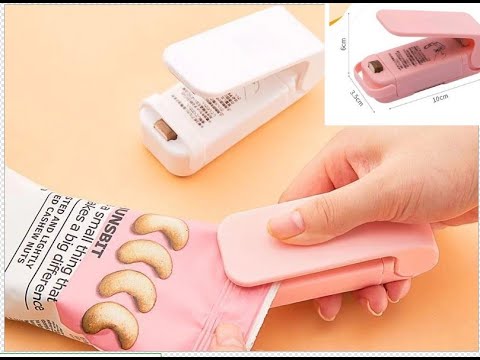 Видео: Портативная упаковочная машина для пищевых пакетов,Машинка для запайки пакетов ,упаковочная машинка