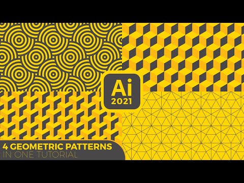 Видео: Геометрические узоры Adobe Illustrator