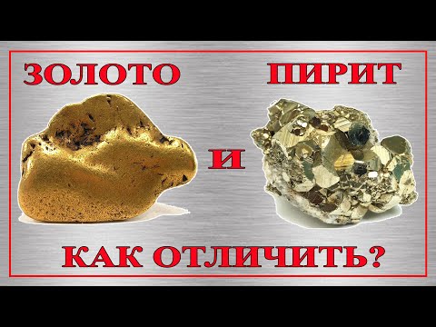 Видео: Золото и Пирит. Как отличить?