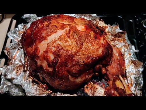 Видео: Свиной окорок в духовке, пошаговый рецепт