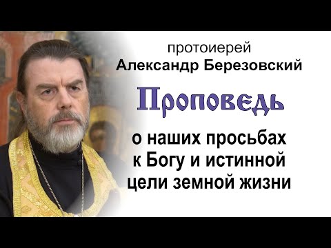 Видео: О наших просьбах к Богу и истинной цели земной жизни (2025.09.12). Протоиерей Александр Березовский