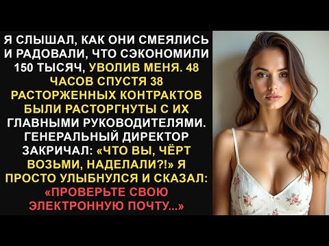 Видео: Я случайно услышал, как они праздновали экономию 150 тысяч, уволив меня, но вместо этого я обошелся