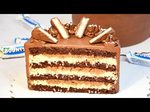 Видео: Торт «БАУНТИ» 🥥🍫 – ХИТ любого праздника! Готовится просто, а восторг вызывает бесконечный! 😍✨