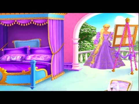 Видео: #4 Игра Барби Рапунцель - Прохождение. Спальня Рапунцель