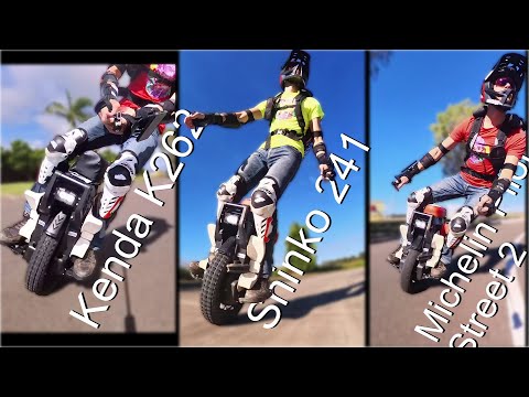 Видео: Сравнение шин Kenda K262, Shinko 241 и Michelin Pilot Street 2 для EUC и Leaperkim Lynx