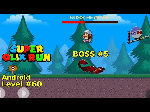 Видео: Level 60. Босс № 5. Прохождение игры Super Olix's World Adventure на Android