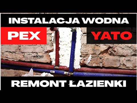 Видео: Установка водопровода PEX - Инструмент для обжима труб PEX - YATO YT-21750 / часть 2
