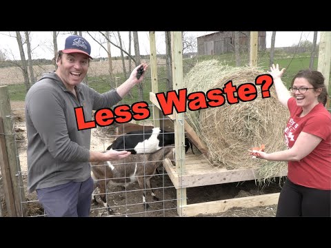 Видео: Самодельная кормушка для круглых тюков сена для коз/крупного рогатого скота!