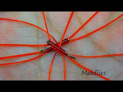 Видео: Вязание мушек и кровавого червя от Мака