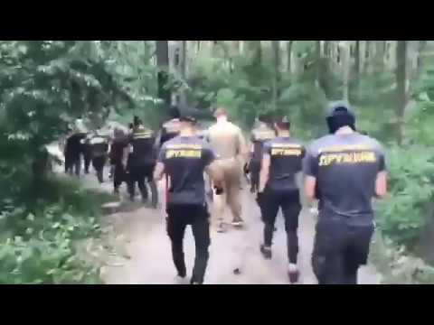 Видео: Нацдружины снесли табор в Голосеевском парке