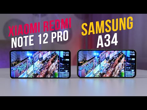 Видео: Samsung Galaxy A34 против Xiaomi Redmi Note 12 Pro 5G