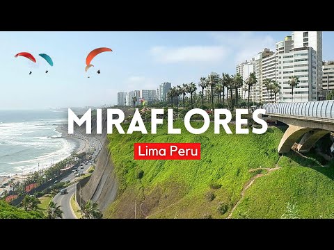 Видео: MIRAFLORES Лима Перу 2023 4k Современный и туристический район | Пешеходная экскурсия Лима Перу 4k