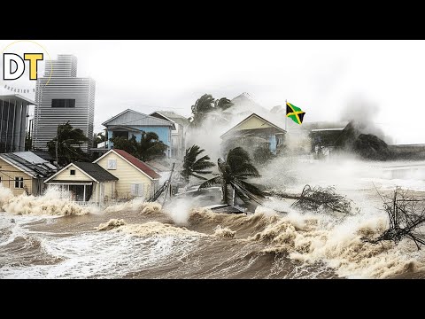 Видео: Ямайка сейчас! Ураган Мелисса, 295 км/ч. Ветры и наводнения вызывают разрушения на острове!