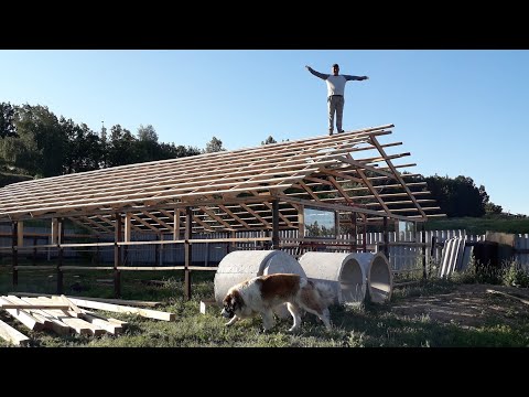 Видео: КУПИЛ Доску,и БРУС ;строю крышу для сарая, каркас уже готов
