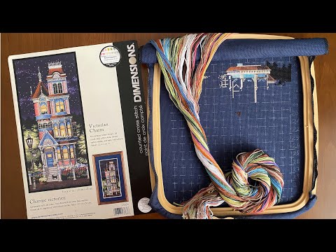 Видео: Вышивка. Dimensions Victorian Charm 13666 / "Викторианский шарм", весенний старт