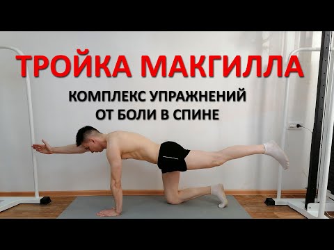 Видео: Большая тройка Макгилла. 3 упражнения ЛФК от боли в спине