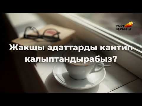 Видео: Жакшы адаттарды кантип калыптандырабыз?