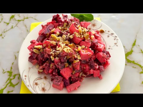 Видео: САЛАТ за 5 минут из обычной свеклы!😋 НО КАК ЖЕ ВКУСНО! Қызылша салат!#trend