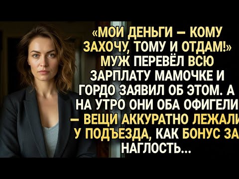 Видео: Он маме - зарплату, она им - чемоданы у подъезда. справедливо, не правда ли?
