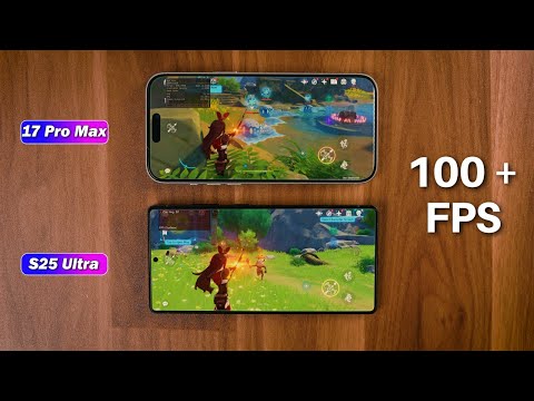 Видео: Сравнение игр iPhone 17 Pro Max и Samsung Galaxy S25 Ultra: Genshin Impact!