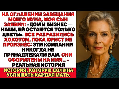 Видео: На оглашении завещания мой сын смеялся…Пока юрист не озвучил, на кого на самом деле оформлен бизнес.