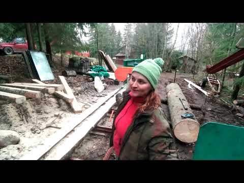 Видео: Работаю одна на пилораме Алтай, купила в хозяйство.