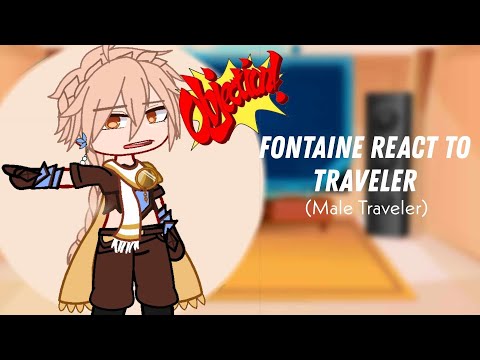 Видео: Реакция Фонтейна на Путешественника (мужчина) // Genshin Impact // Gacha club