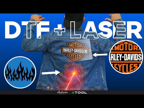Видео: Превратите джинсовые куртки из секонд-хенда в прибыль с помощью DTF и лазера 🔥