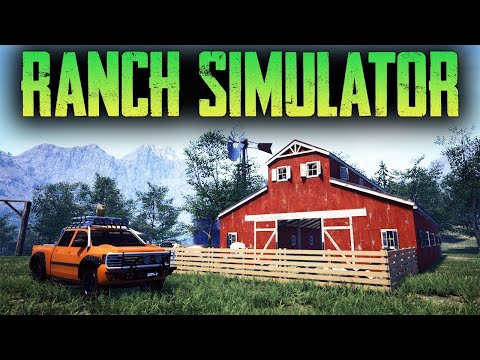 Видео: Ranch Simulator - Покупаем корову, разводим поросят и пилим дрова! #3