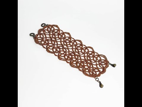 Видео: Фриволите. Ажурный браслет (1 часть). МАСТЕР КЛАСС. Frivolite