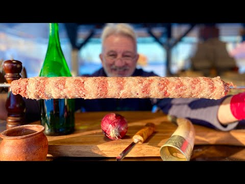 Видео: БОЛЬШОЙ СЛОЁНЫЙ ЛЮЛЯ КЕБАБ на ВЕРТЕЛЕ. НОВЫЙ ДЕВАЙС.