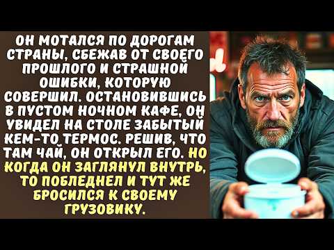 Видео: ДАЛЬНОБОЙЩИК нашел в придорожном кафе ЗАБЫТЫЙ ТЕРМОС, а когда открыл его, чтобы налить себе чаю...