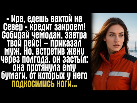 Видео: –Ира, едешь вахтой на Север — кредит закроем! Собирай чемодан, завтра твой рейс! – приказал муж.