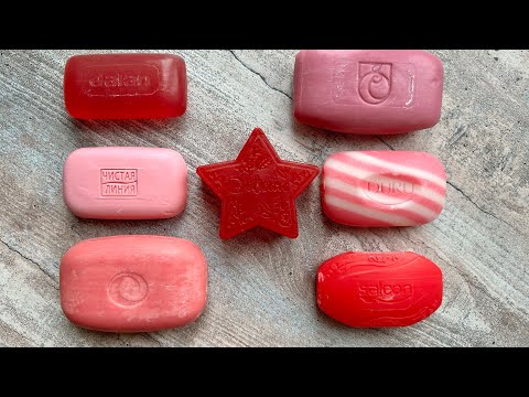 Видео: Asmr soap/Режу красное мыло