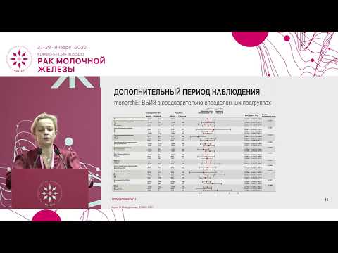 Видео: Исследование monarchE: абемациклиб в адъювантной терапии люминального Her2-негативного рака