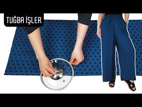 Видео: Век живи - век учись! (Самый лёгкий способ пошива брюк) | Tuğba İşler