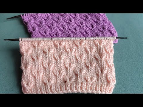 Видео: Милый шахматный узор спицами 🧶