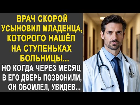 Видео: Врач скорой усыновил младенца. Но когда через месяц в его дверь позвонили, он обомлел, увидев...