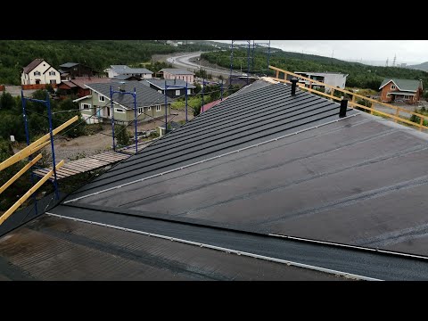 Видео: Монтаж фальцевой кровли,картины. (все этапы) фальцевая кровля Мурманск.