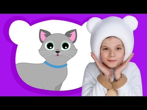 Видео: 😺МЯУ МЯУ - ТРИ МЕДВЕДЯ веселая детская песенка игра ЛАДОШКИ ОКОШКИ про животных для детей, малышей