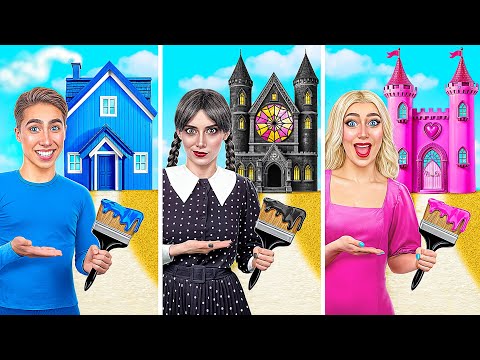 Видео: Домики Одного Цвета Челлендж | Смешные Челленджи от Mega DO Challenge