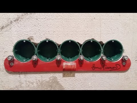 Видео: Шаблон для установки подрозетников
