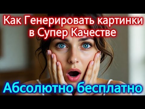 Видео: Как генерировать картинки в "Супер Качестве" абсолютно бесплатно. Апскейл фото.