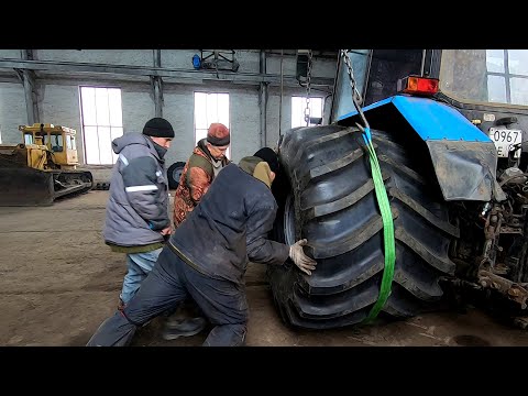 Видео: МТЗ 10.25 превращаем в Болотоход! Установка кабины на Стогомет!