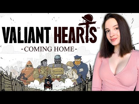 Видео: VALIANT HEARTS COMING HOME | Полное Прохождение ВАЛИАНТ ХАРТС 2 на Русском | Обзор | Стрим