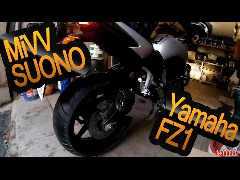 Видео: Прямоток MiVV SUONO на Yamaha FZ1 / FZ1-N