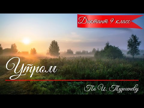 Видео: Диктант по русскому языку с проверкой! 9 класс. Утром  #диктант9класс​ #диктант