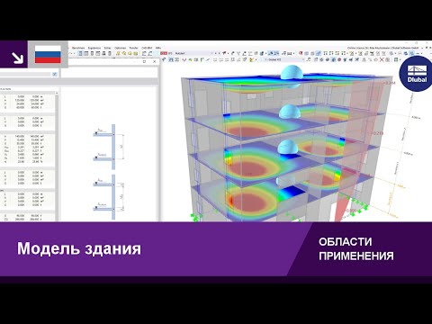 Видео: Модель здания для многоэтажных зданий | RFEM 6 от компании Dlubal Software